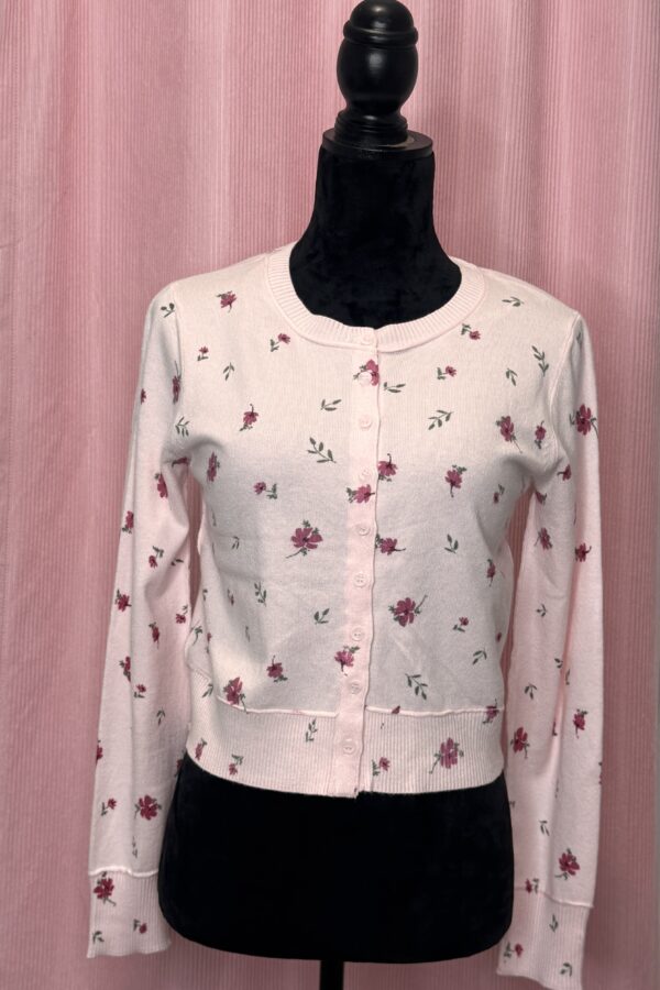Light pink floral sweater